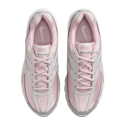 White-Grey-Pink - Side - Nike Womens-Ladies Initiator Logo Trainers