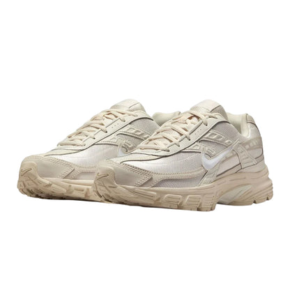 Off White-Brown - Pack Shot - Nike Womens-Ladies Initiator Logo Trainers