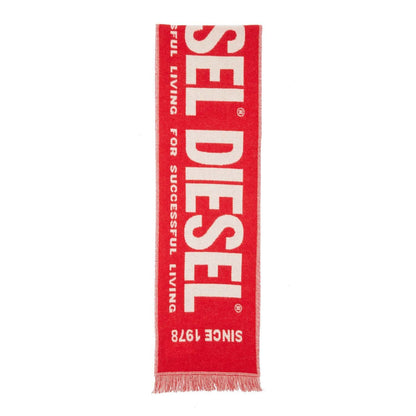 Red - Front - Diesel Mens S-Bisc-New Wool Scarf