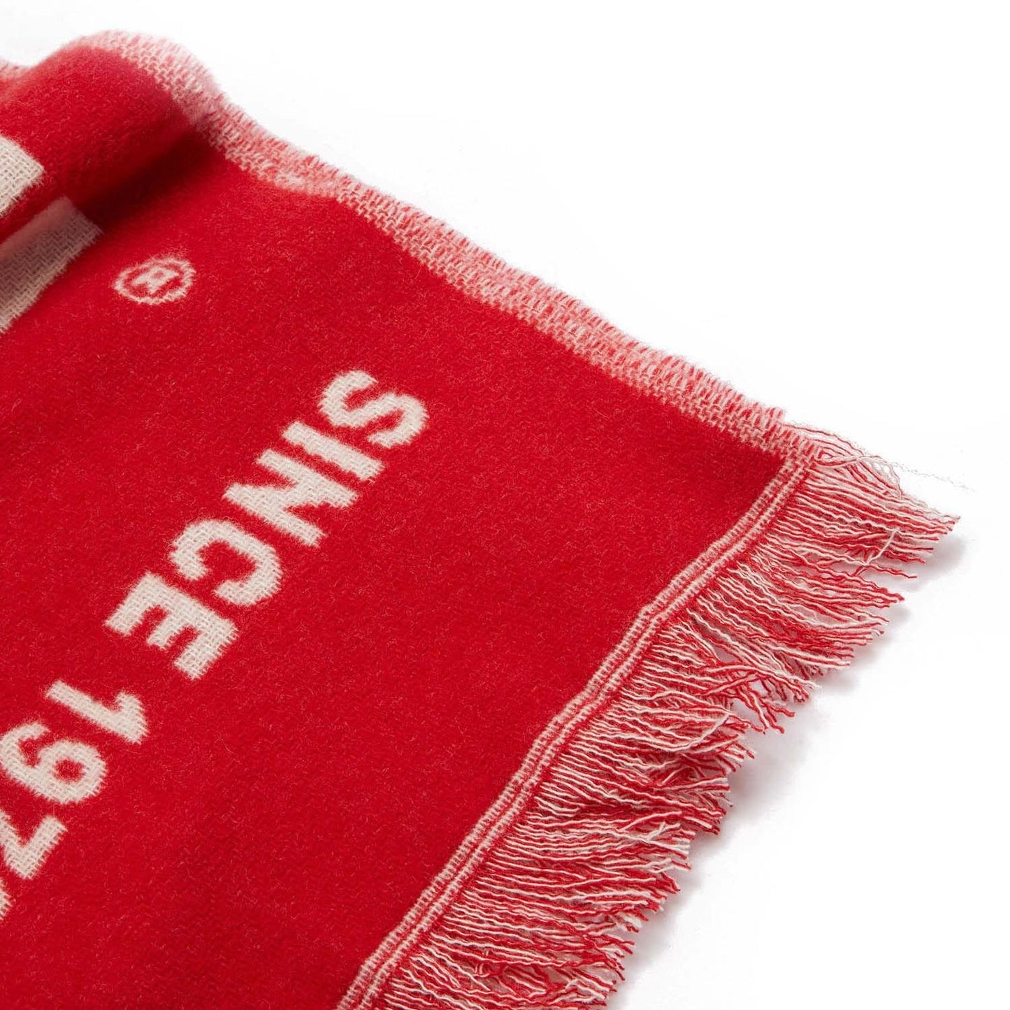 Red - Side - Diesel Mens S-Bisc-New Wool Scarf