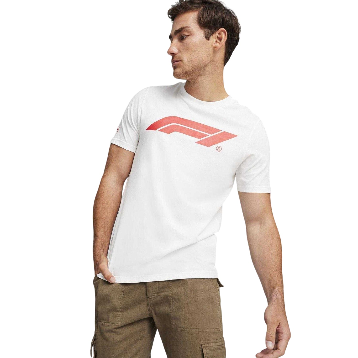 Puma White - Side - Puma Mens Formula 1 Logo T-Shirt