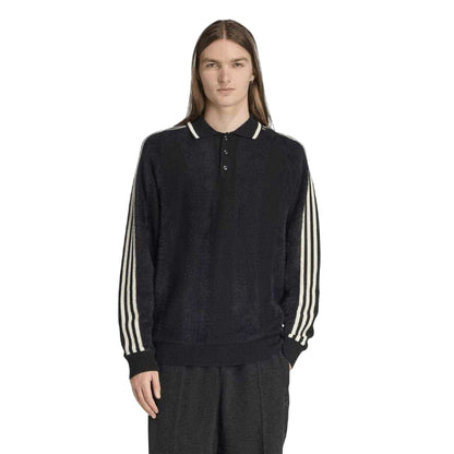 Black - Side - Adidas Mens Originals Premium Knitted Jersey