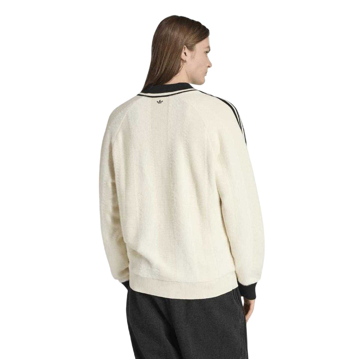 Cream - Back - Adidas Mens Originals Premium Knitted Jersey