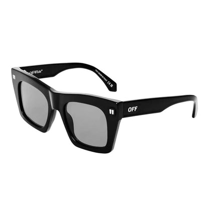 Black-Dark Grey - Front - Off-White Womens-Ladies Selma Square Frame Sunglasses