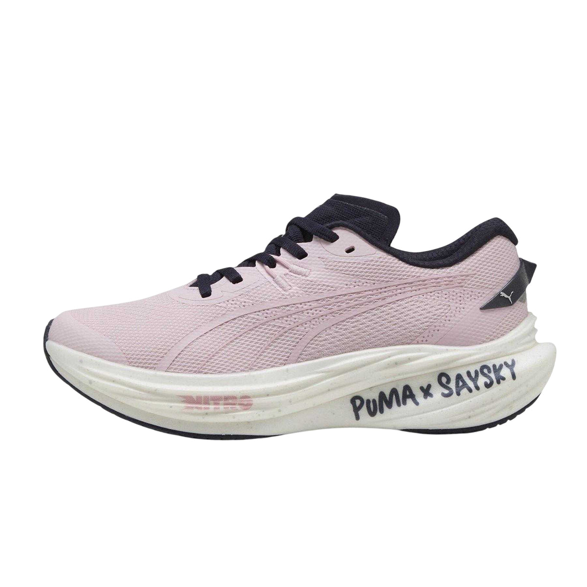 Mauve - Side - Puma Womens-Ladies Nitro 3 Saysky Running Shoes