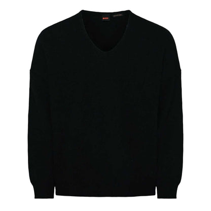 Black - Front - Boss Womens-Ladies Fondyssa Jumper