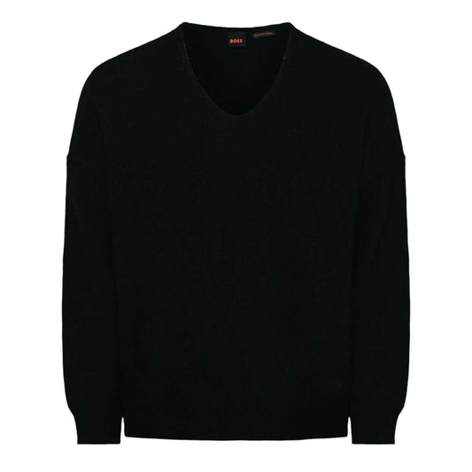 Black - Front - Boss Womens-Ladies Fondyssa Jumper