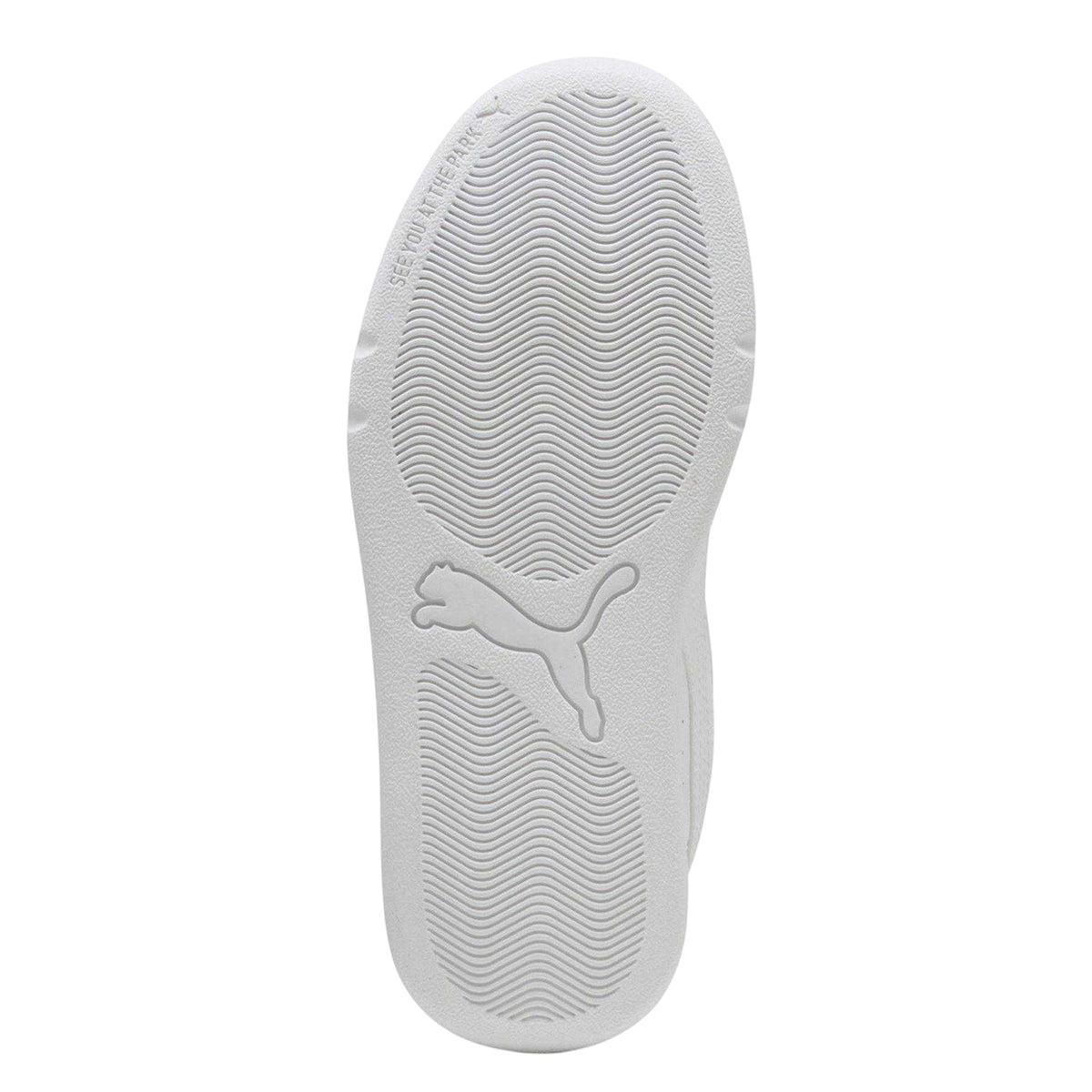 White - Pack Shot - Puma Childrens-Kids Park Lifestyle Low Trainers