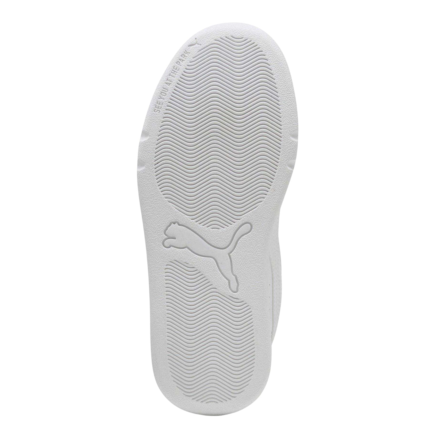 White - Pack Shot - Puma Childrens-Kids Park Lifestyle Low Trainers
