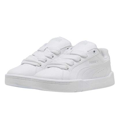 White - Close up - Puma Childrens-Kids Park Lifestyle Low Trainers