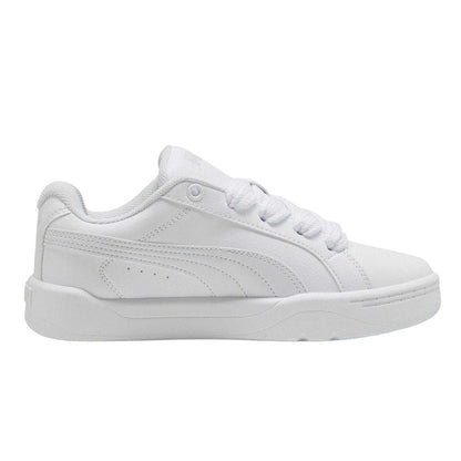 White - Front - Puma Childrens-Kids Park Lifestyle Low Trainers