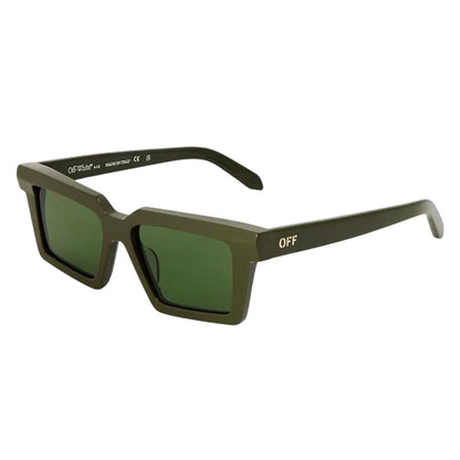 Grey-Dark Grey - Side - Off-White Unisex Adult Windsor Rectangle Sunglasses