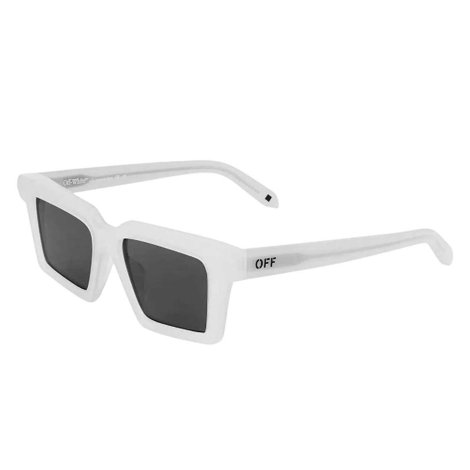 Grey-Dark Grey - Front - Off-White Unisex Adult Windsor Rectangle Sunglasses