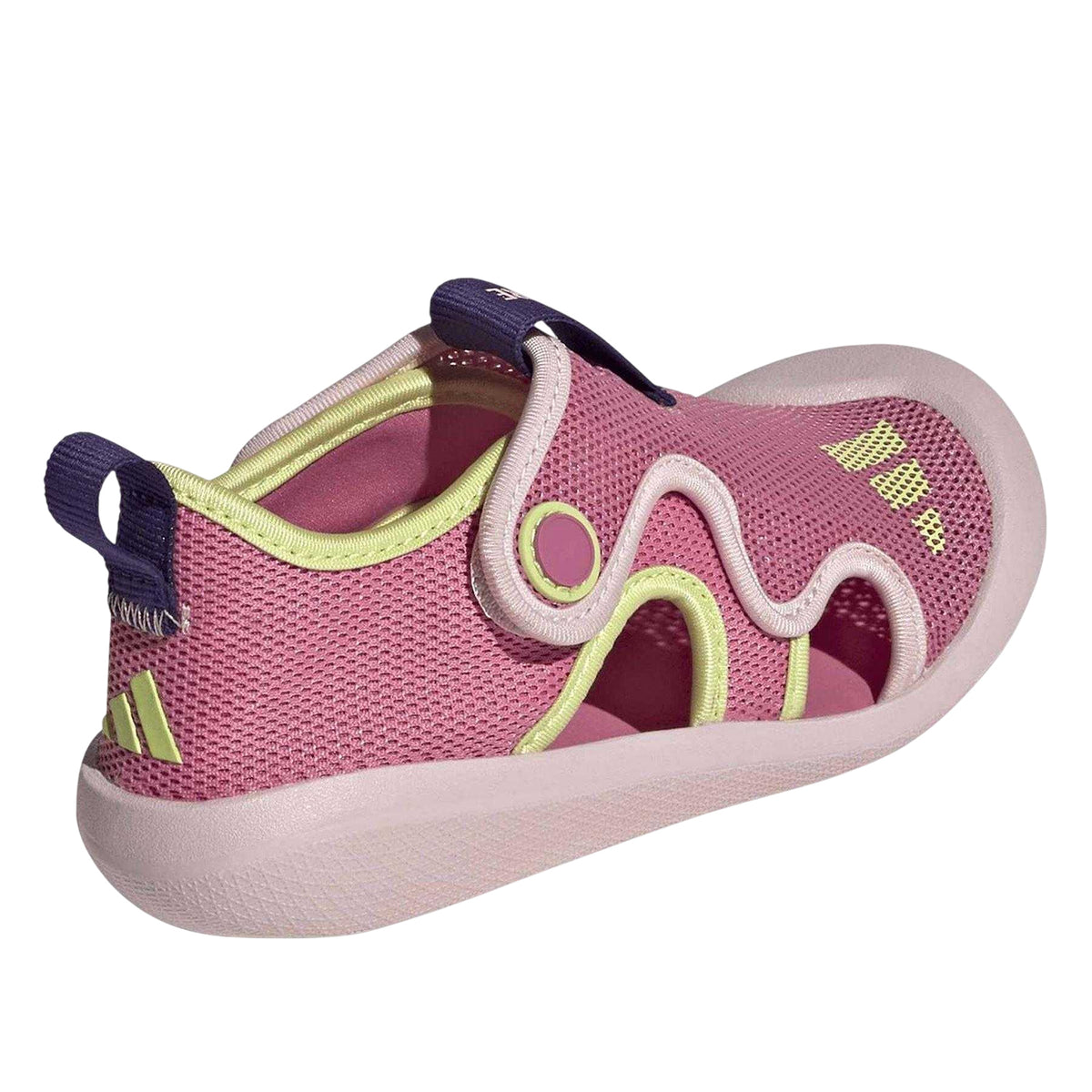 Clear-Pink - Back - Adidas Childrens-Kids Altaventure Mesh Water Shoes