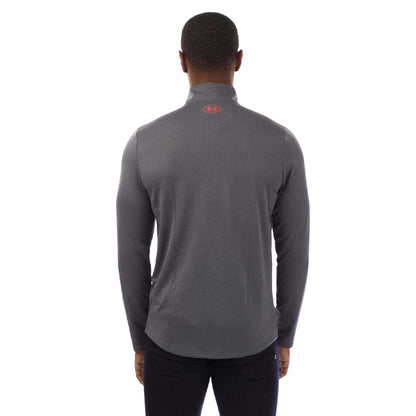 Grey - Back - Under Armour Mens Tech Fleece Top