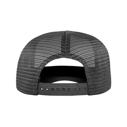 Black - Back - John Hatter Mens G.O.A.T Logo Trucker Cap