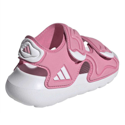 Bliss Pink - Back - Adidas Childrens-Kids Altaswim Raised Sandals