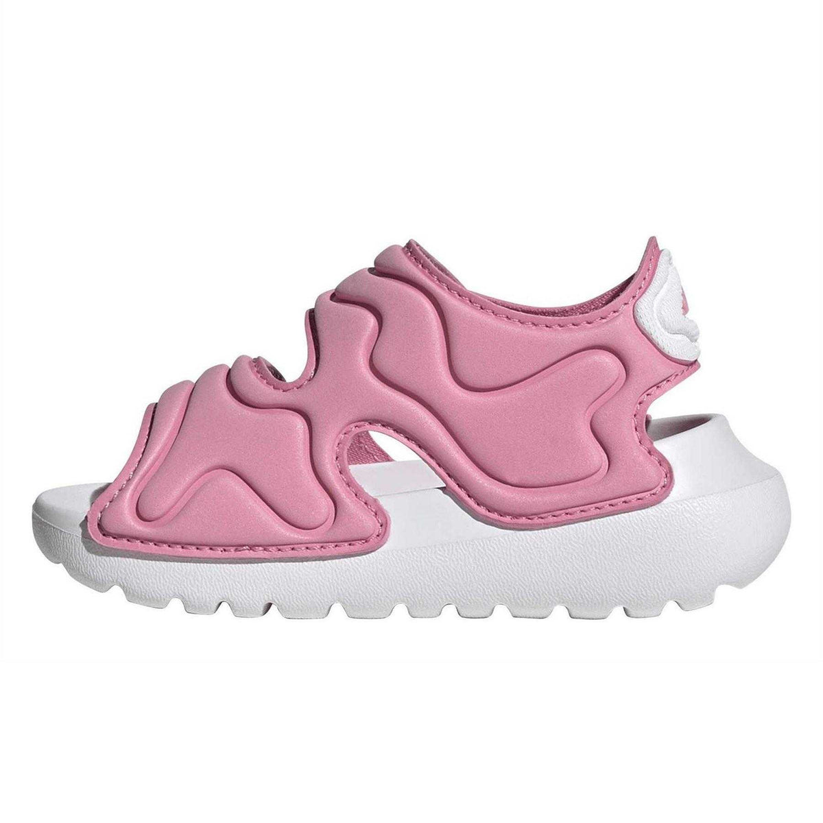 Bliss Pink - Side - Adidas Childrens-Kids Altaswim Raised Sandals
