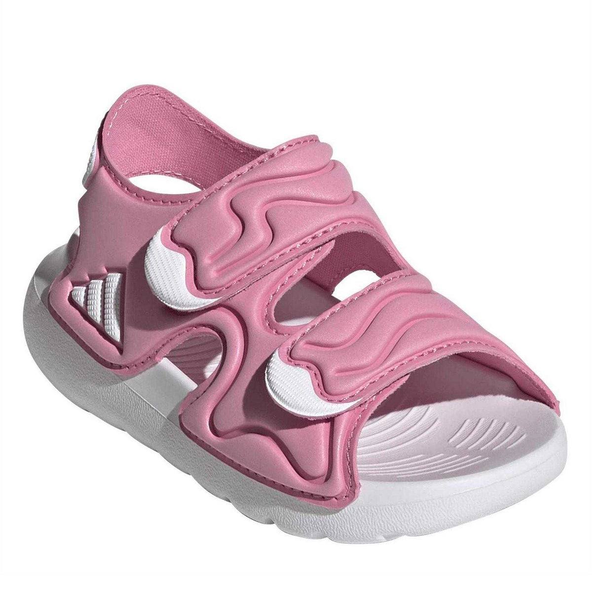 Bliss Pink - Pack Shot - Adidas Childrens-Kids Altaswim Raised Sandals