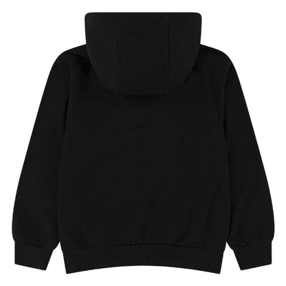 Black - Back - Nike Childrens-Kids Brushed Fleece Hoodie