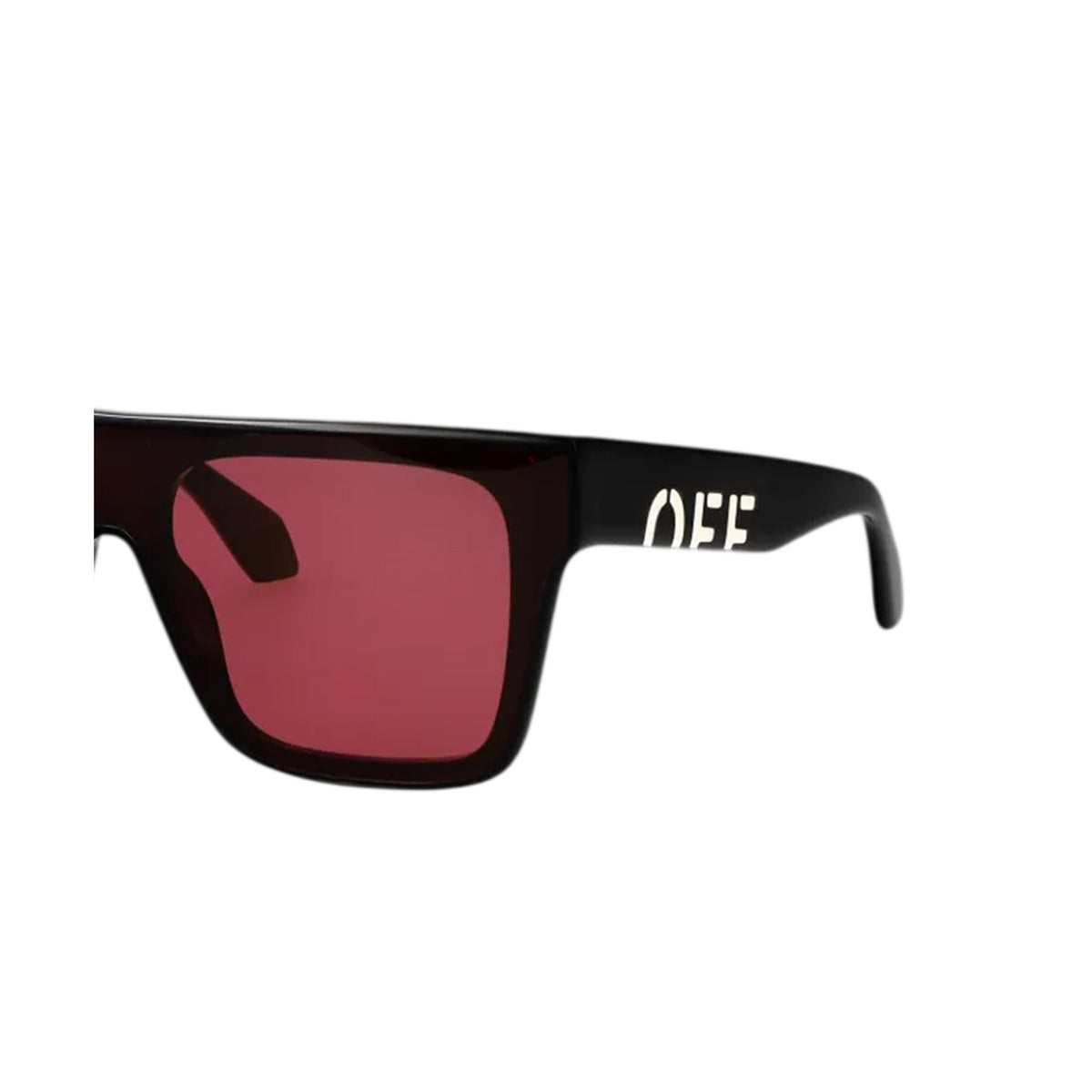 Black-Burgundy - Back - Off White Unisex Adult Columbus Sunglasses