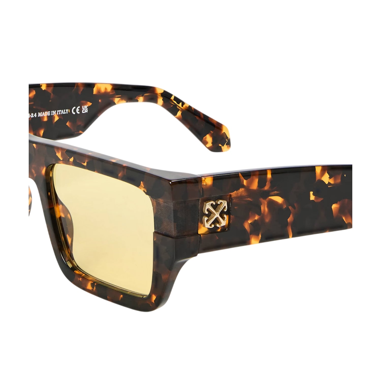 Havana-Camel - Side - Off-White Unisex Adult Chester Sunglasses