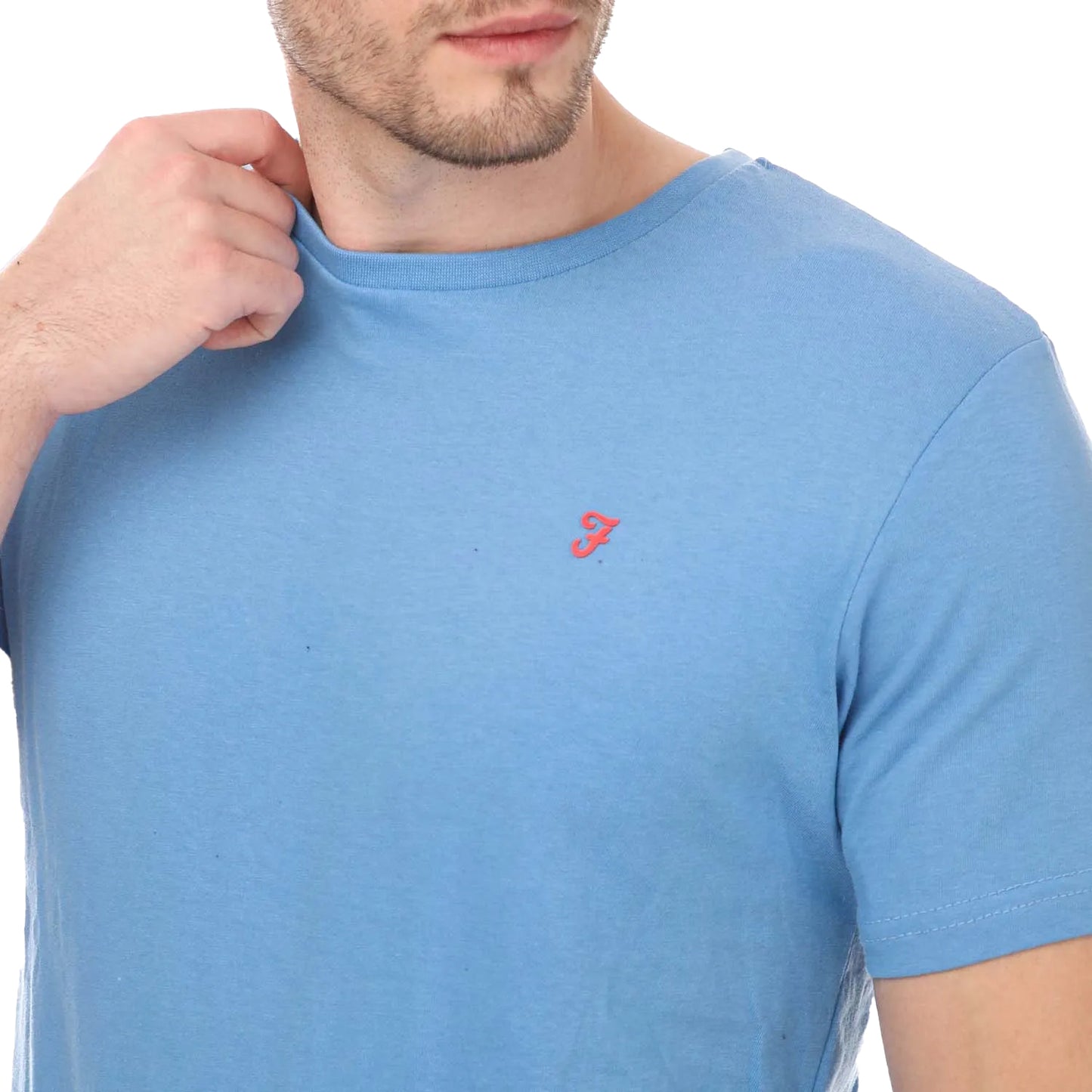 Black-Grey-Blue-Red - Pack Shot - Farah Mens Watten Lounge T-Shirt (Pack of 5)