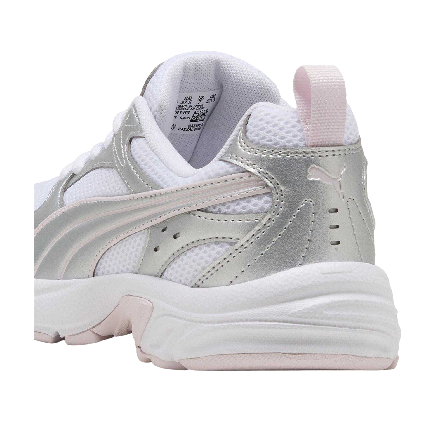 White-Pink - Back - Puma Womens-Ladies Milenio Tech Trainers
