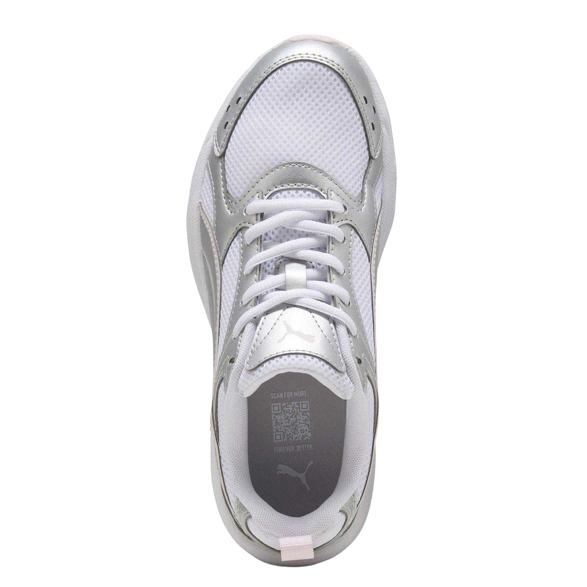 White-Pink - Lifestyle - Puma Womens-Ladies Milenio Tech Trainers