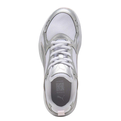 White-Pink - Lifestyle - Puma Womens-Ladies Milenio Tech Trainers