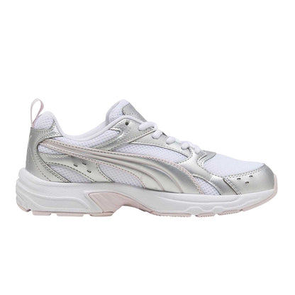 White-Pink - Front - Puma Womens-Ladies Milenio Tech Trainers