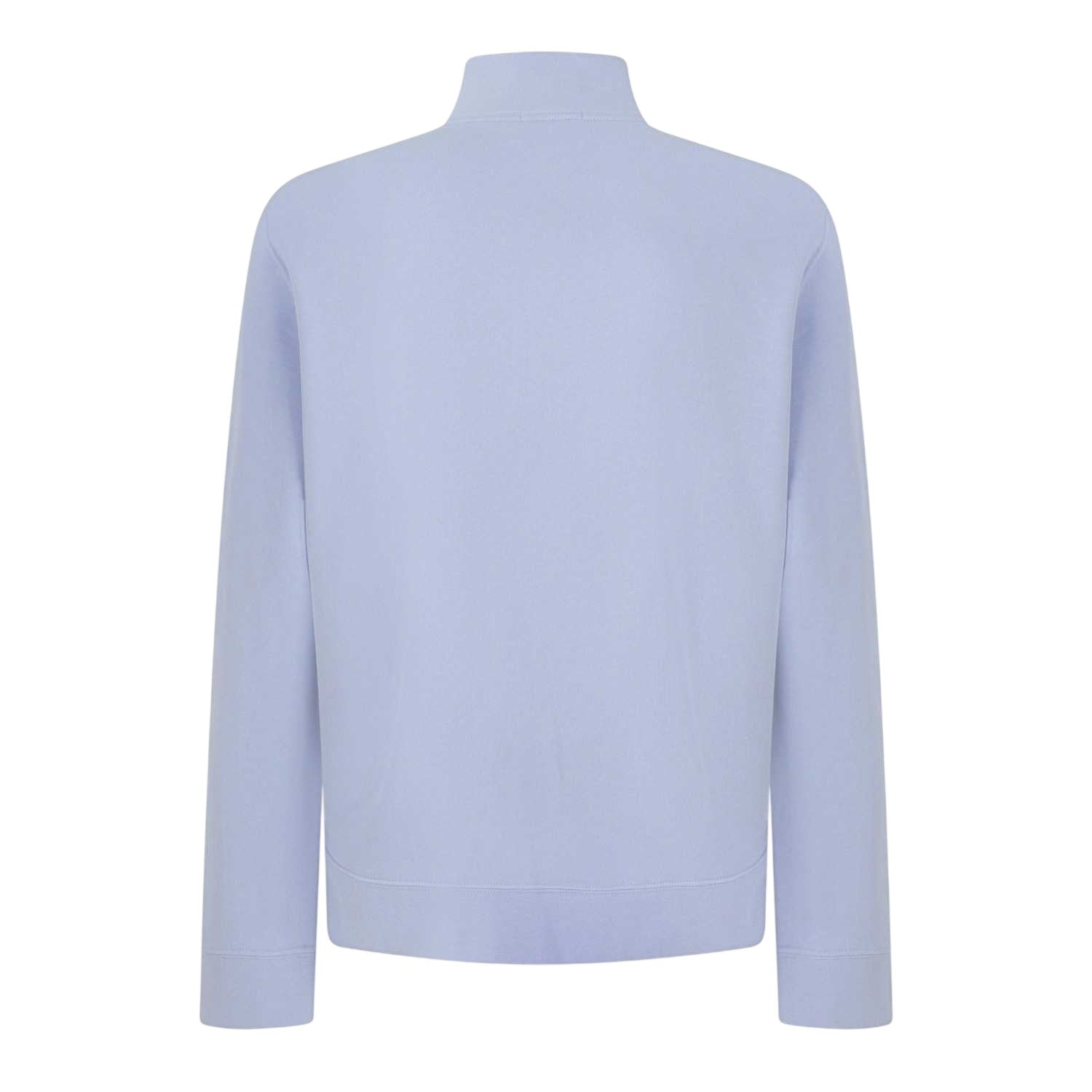 Blue - Back - Calvin Klein Mens Quarter Zip Fleece Top