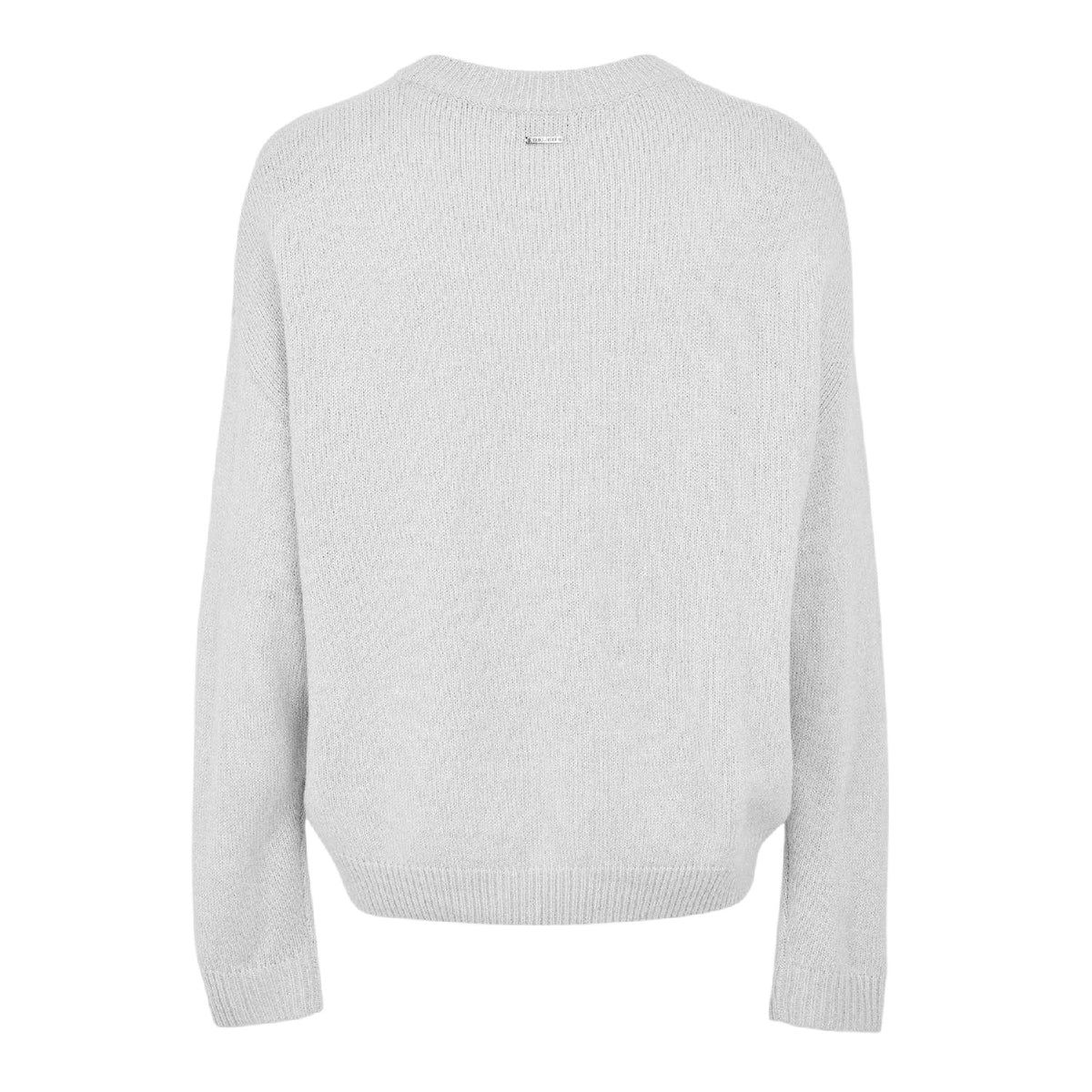 Grey Marl - Back - Belier Mens CropMo Structured Knitted Jumper
