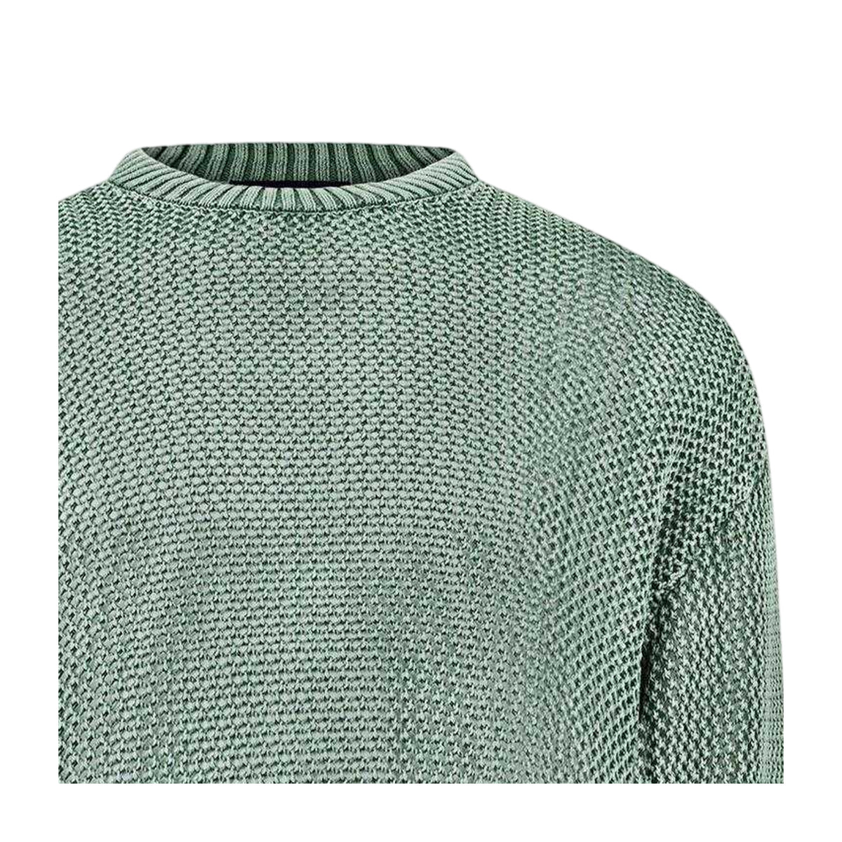 Forest Green - Side - Represent Mens Knitted Lightweight Jumper
