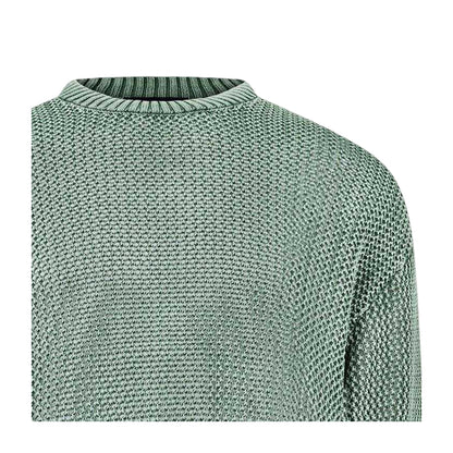 Forest Green - Side - Represent Mens Knitted Lightweight Jumper