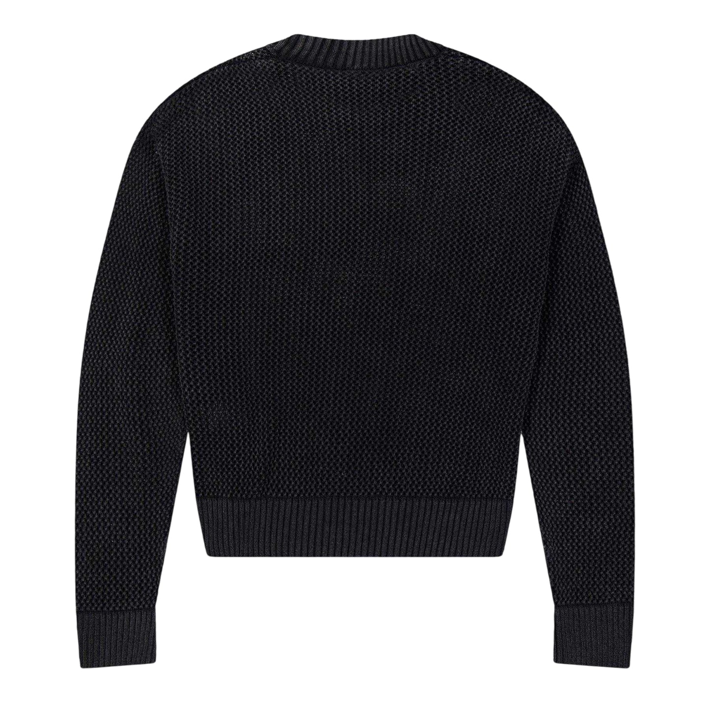Jet Black - Back - Represent Mens Knitted Lightweight Jumper