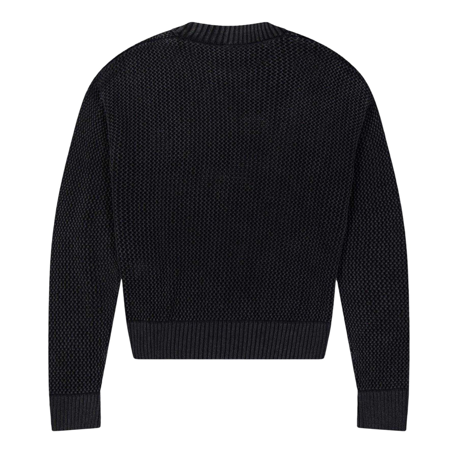 Jet Black - Back - Represent Mens Knitted Lightweight Jumper