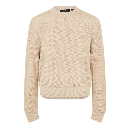 Off White - Front - Represent Mens Knitted Lightweight Jumper