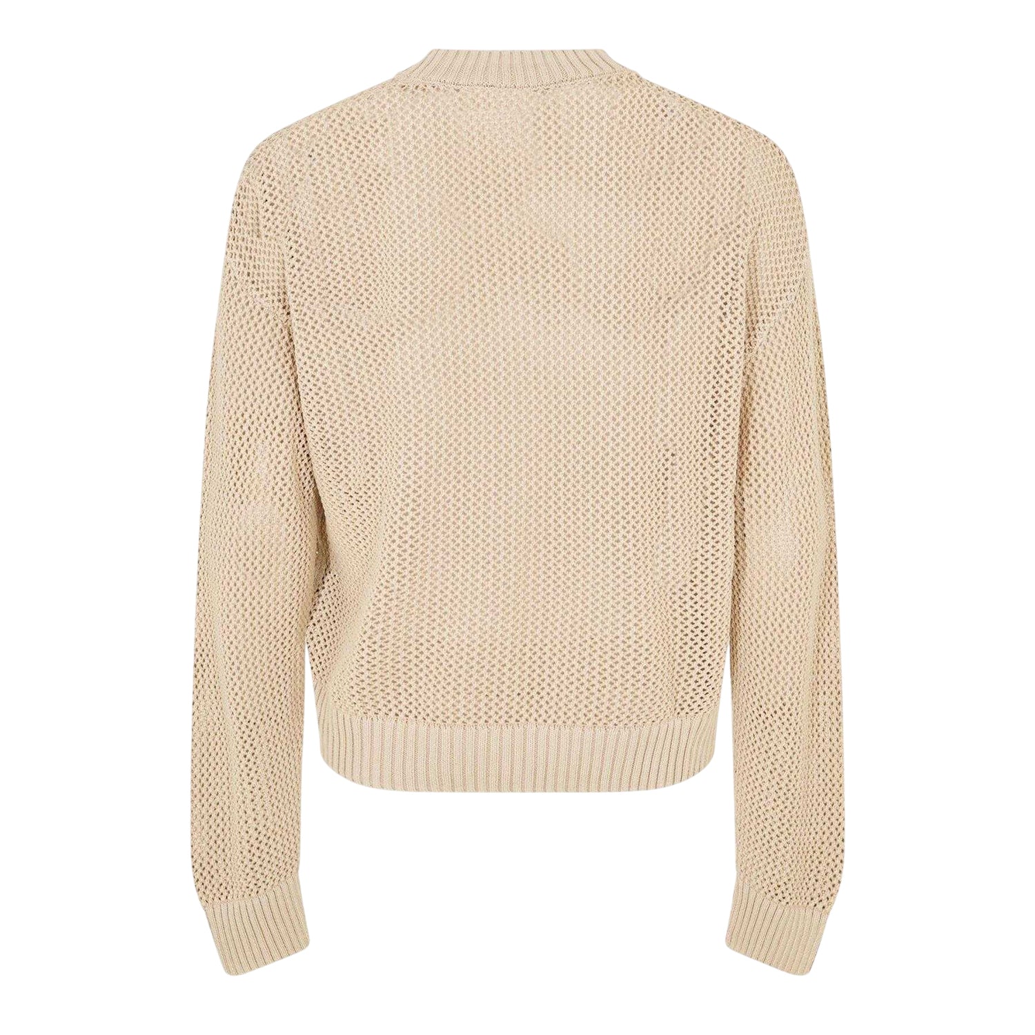 Off White - Back - Represent Mens Knitted Lightweight Jumper