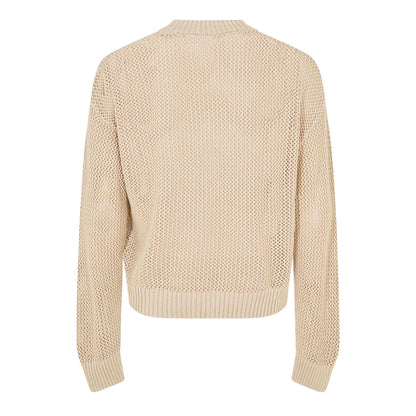 Off White - Back - Represent Mens Knitted Lightweight Jumper