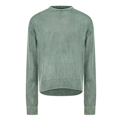 Forest Green - Front - Represent Mens Knitted Lightweight Jumper