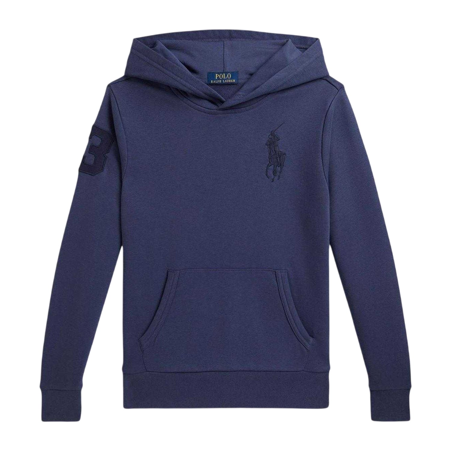 Light Navy - Front - Ralph Lauren Childrens-Kids Logo Hoodie
