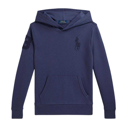 Light Navy - Front - Ralph Lauren Childrens-Kids Logo Hoodie