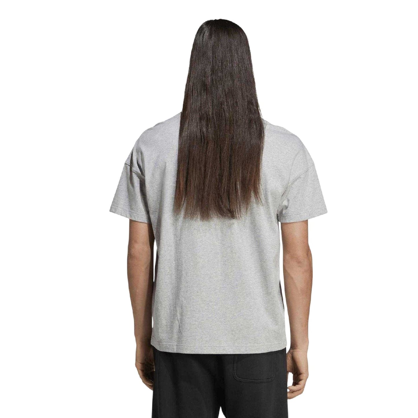 Grey Heather - Back - Adidas Mens Embroidered Logo T-Shirt