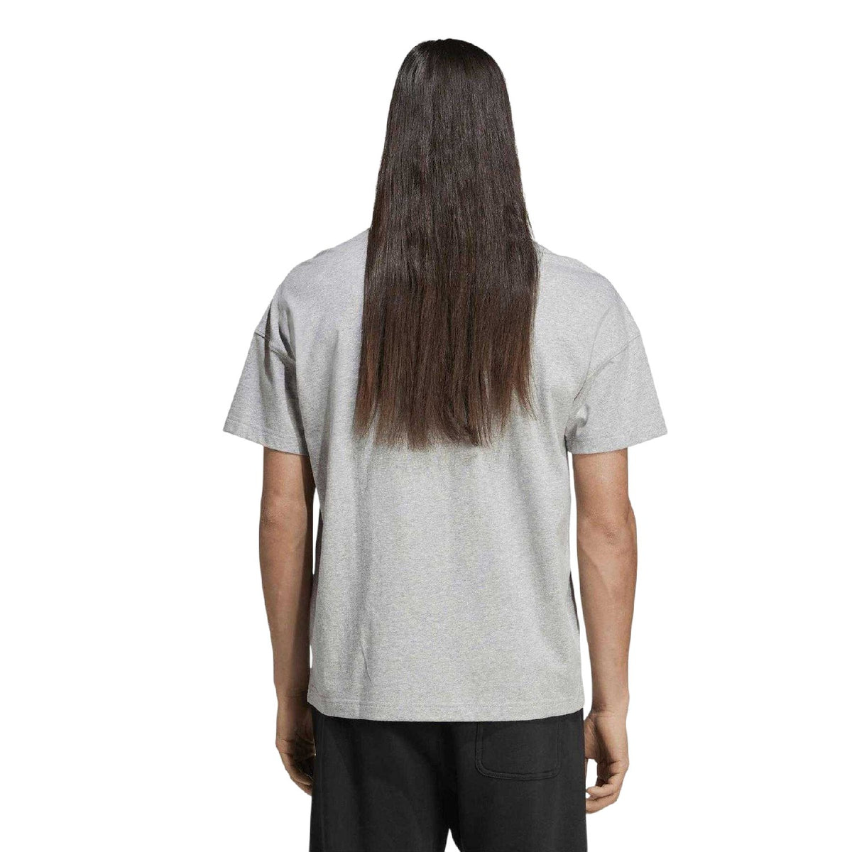 Grey Heather - Back - Adidas Mens Embroidered Logo T-Shirt