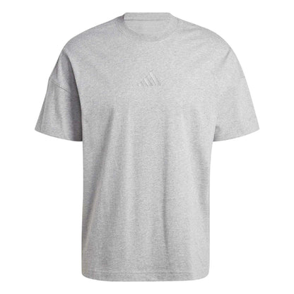 Grey Heather - Front - Adidas Mens Embroidered Logo T-Shirt