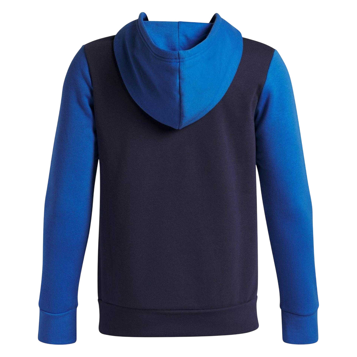 Blue - Back - Under Armour Boys Rival Colour Block Hoodie