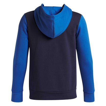 Blue - Back - Under Armour Boys Rival Colour Block Hoodie