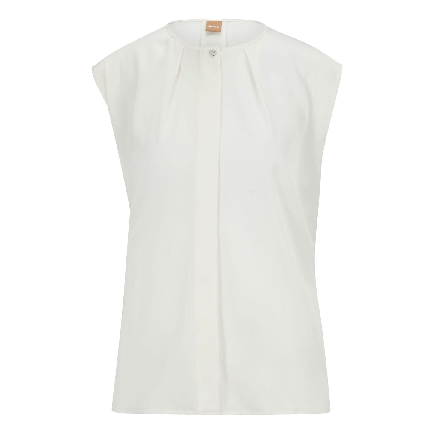 White - Front - Boss Womens-Ladies Bielli Blouse