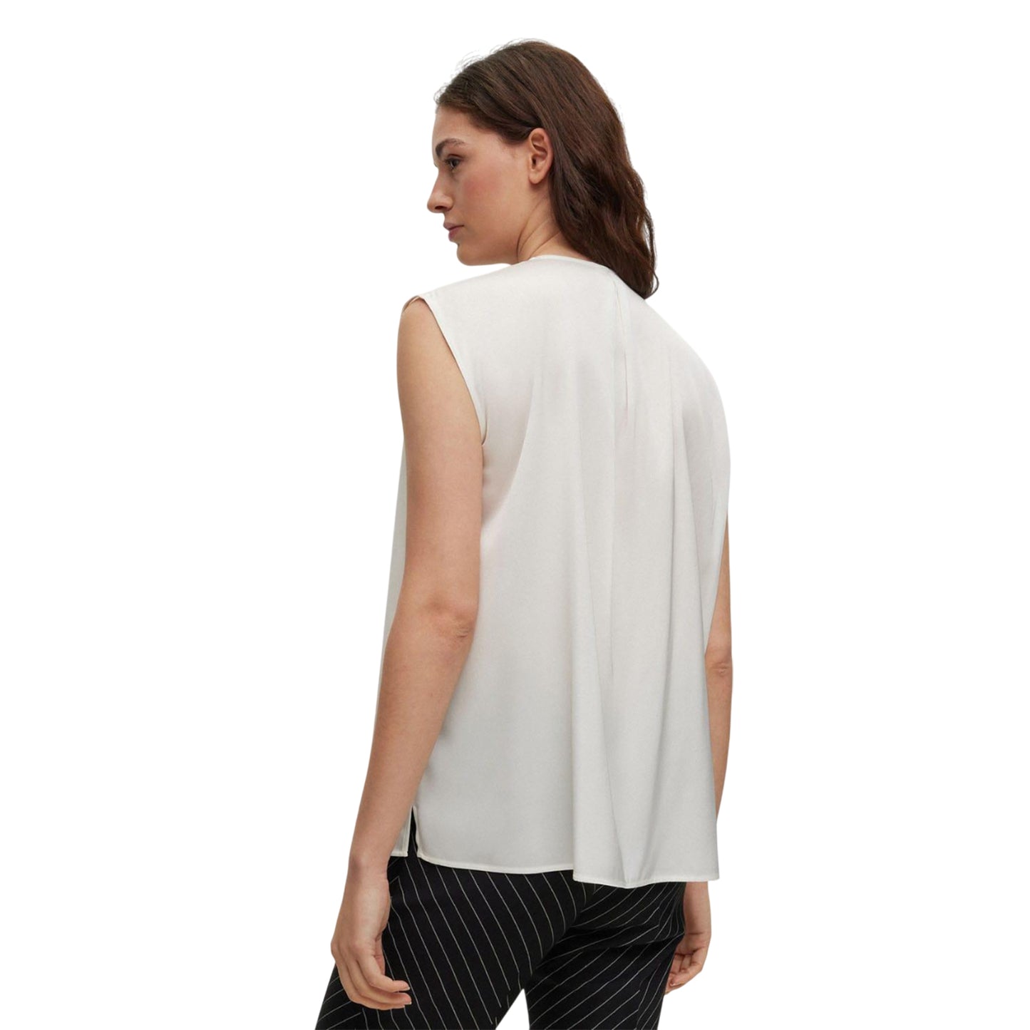 White - Back - Boss Womens-Ladies Bielli Blouse